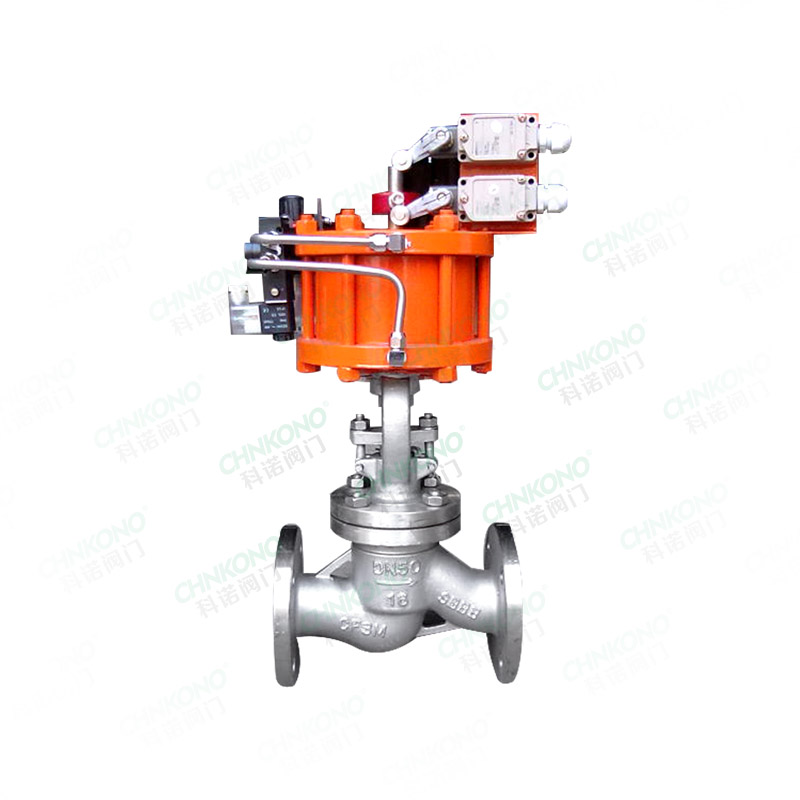 Pneumatic globe valve