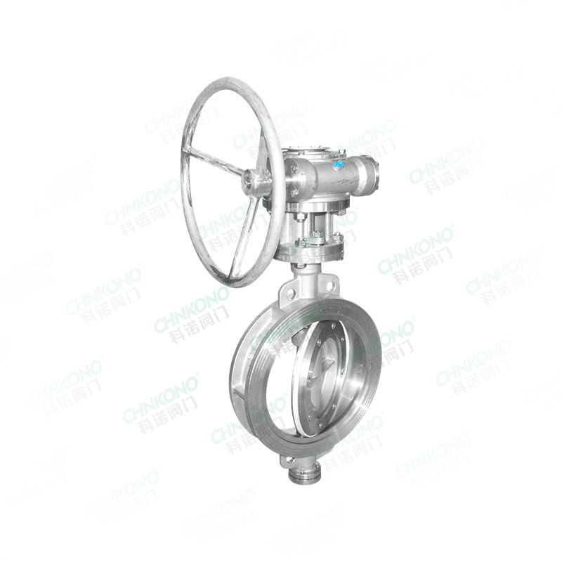 Worm wheel to clamp butterfly valve