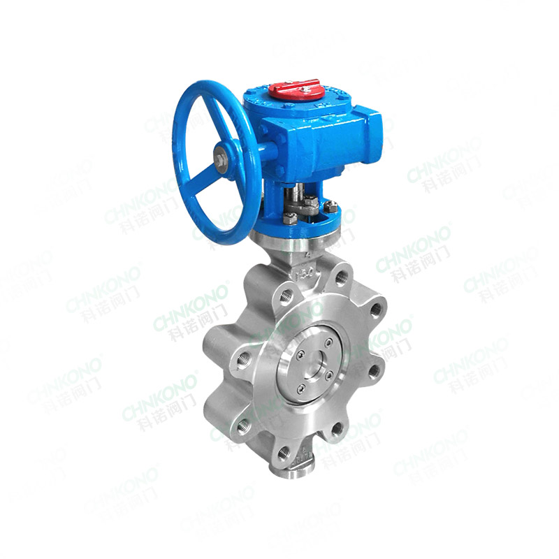 Worm wheel to clamp butterfly valve