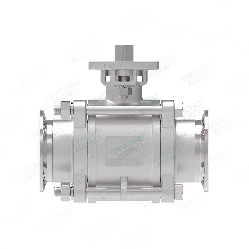 1000 Type High Platform Three Piece Quick Install Ball Valve
