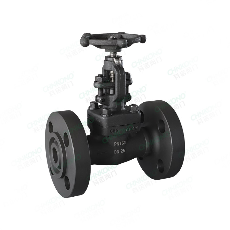 Forged steel flange shut-off valve