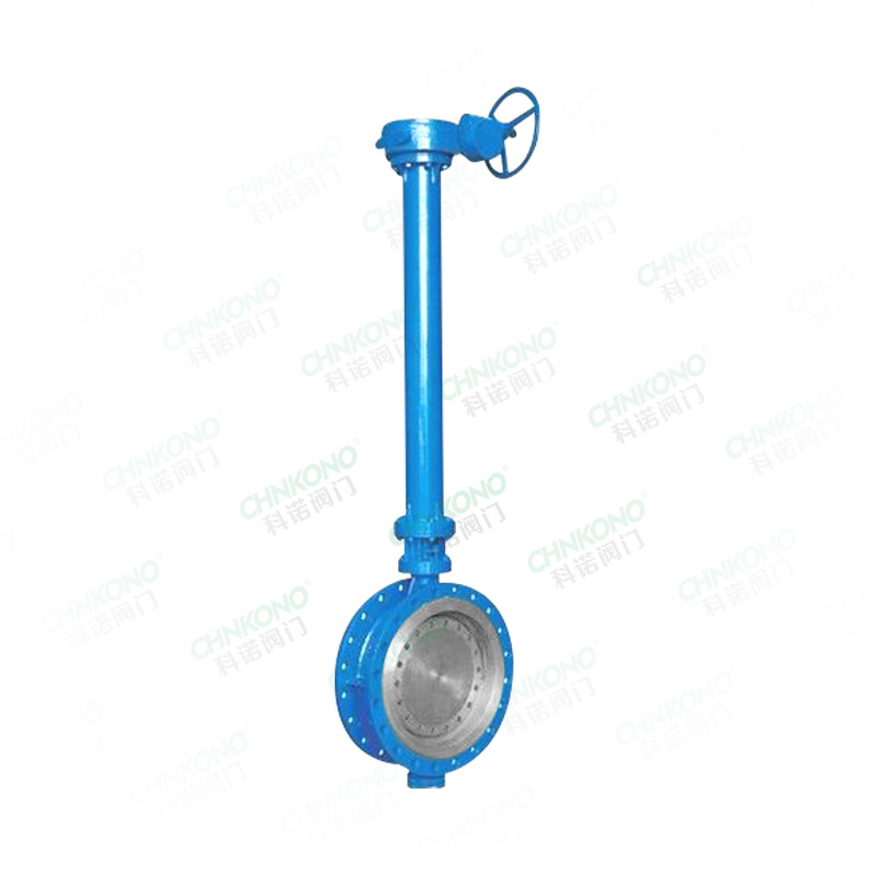 Extended stem butterfly valve