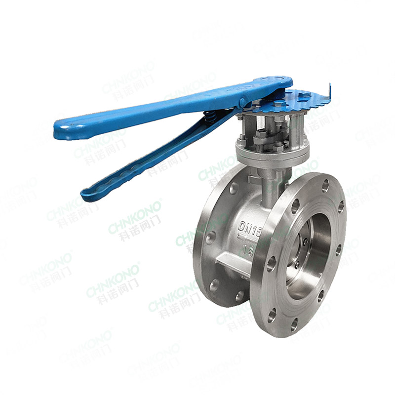 Manual flange butterfly valve