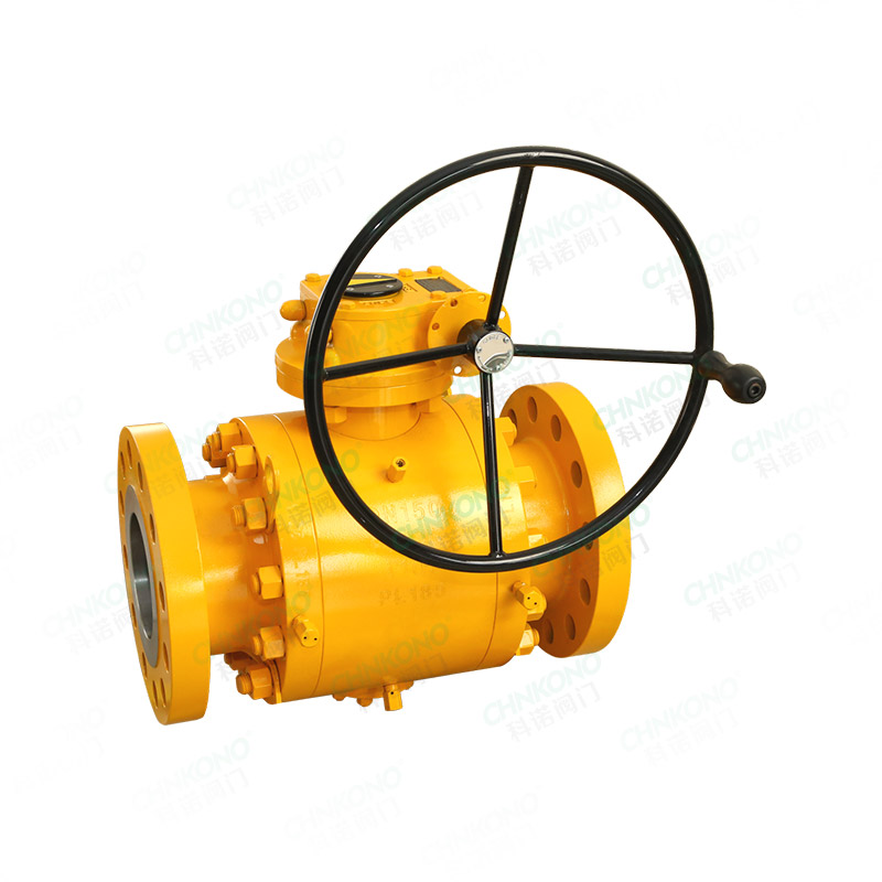 Three-piece high-pressure ball valve