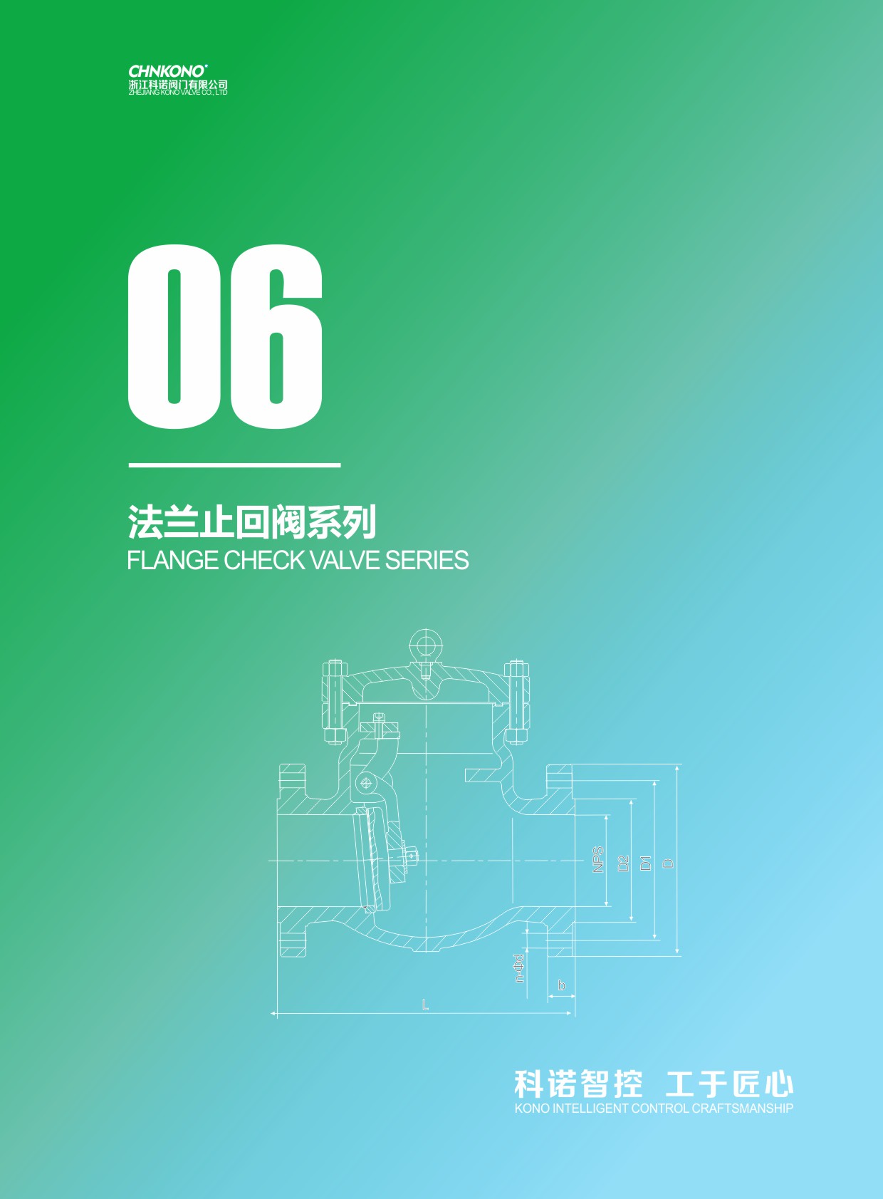 Flange check valve series